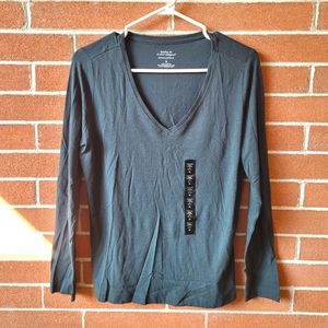 ⚡2/$20⚡M Long-Sleeve V-Neck Timeless Tee - Banana Republic